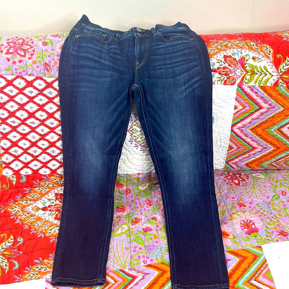 Express crop jeans, Denim blue